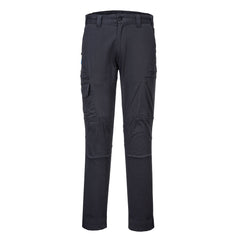 Metal Grey KX3 Cargo trouser with side pockets. Trousers have belt loop holes.
