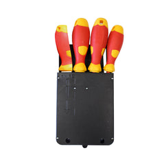 Black portwest tool safety holder. Holder has room for multiple tools.