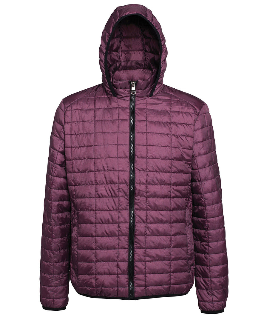 Honeycomb hooded jacket