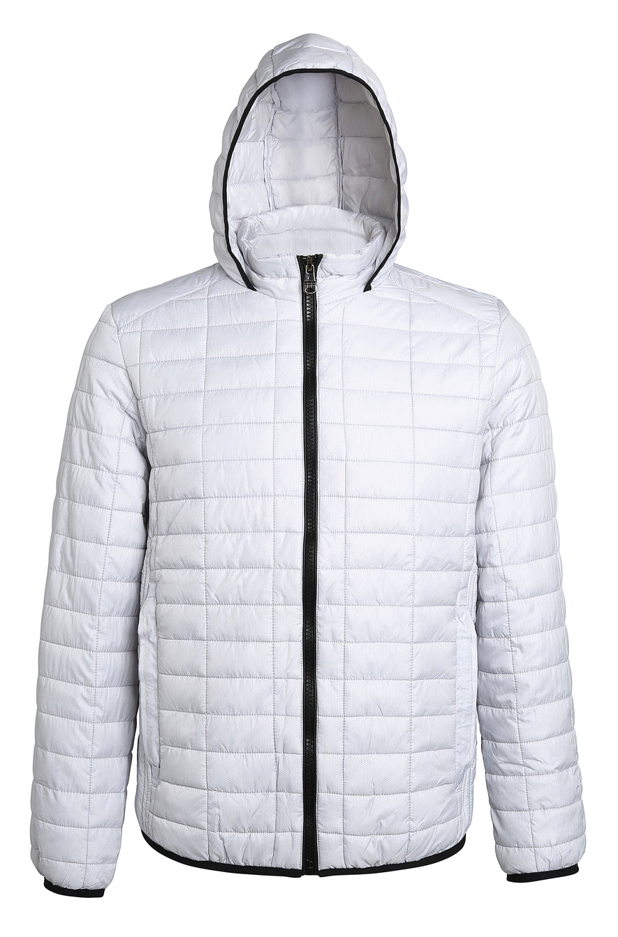 Honeycomb hooded jacket