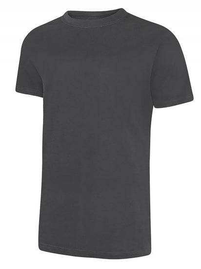 Uneek Clothing UC301 180 GSM Classic T-shirt with short sleeves and round neck in charcoal.