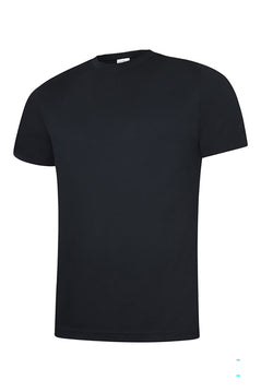 Uneek Clothing UC315 - 140 GSM Ultra Cool T-shirt with short sleeves and round neck in black.