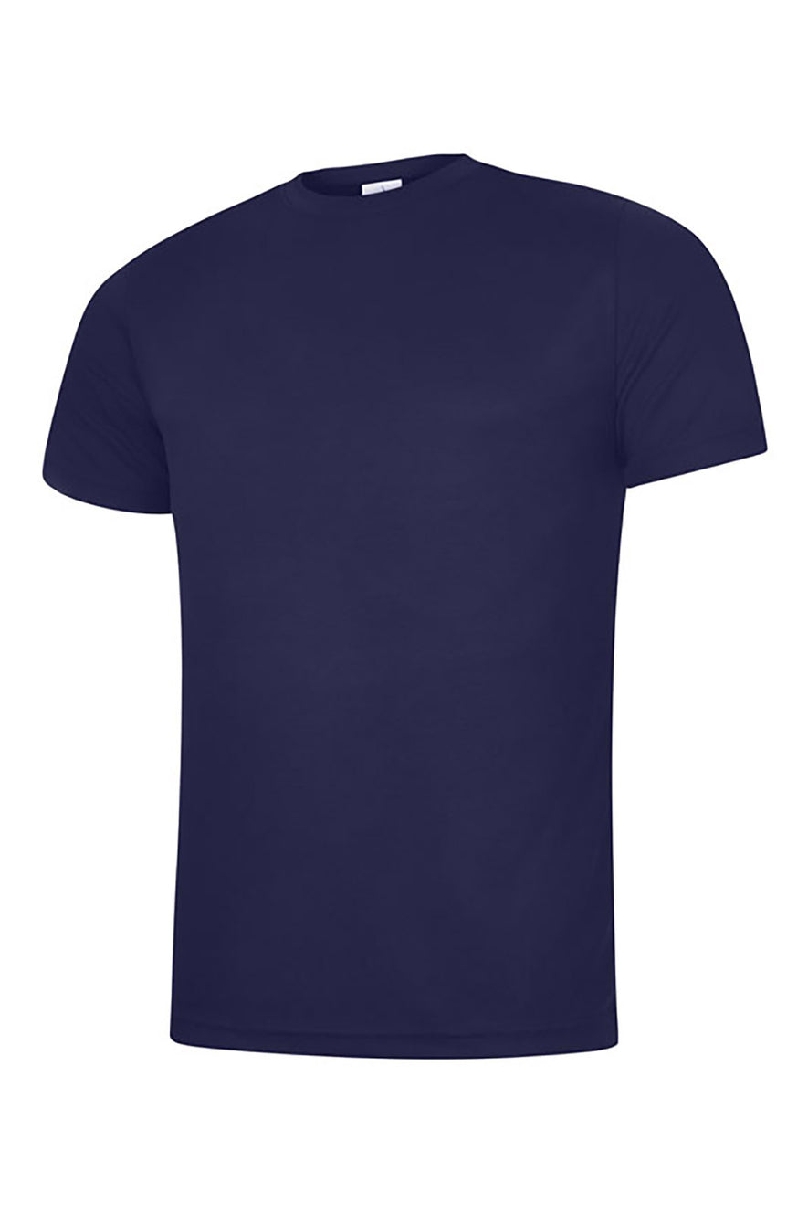 Uneek Clothing UC315 - 140 GSM Ultra Cool T-shirt with short sleeves and round neck in navy.