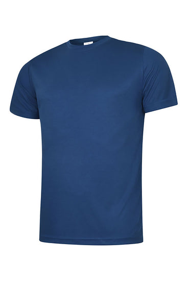 Uneek Clothing UC315 - 140 GSM Ultra Cool T-shirt with short sleeves and round neck in royal blue.