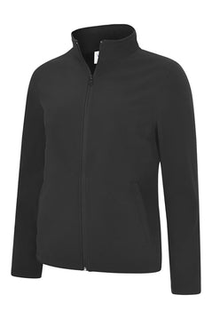 Uneek Clothing UC613 Ladies Classic Soft Shell Jacket in black with full zip fastening and two lower front pockets.
