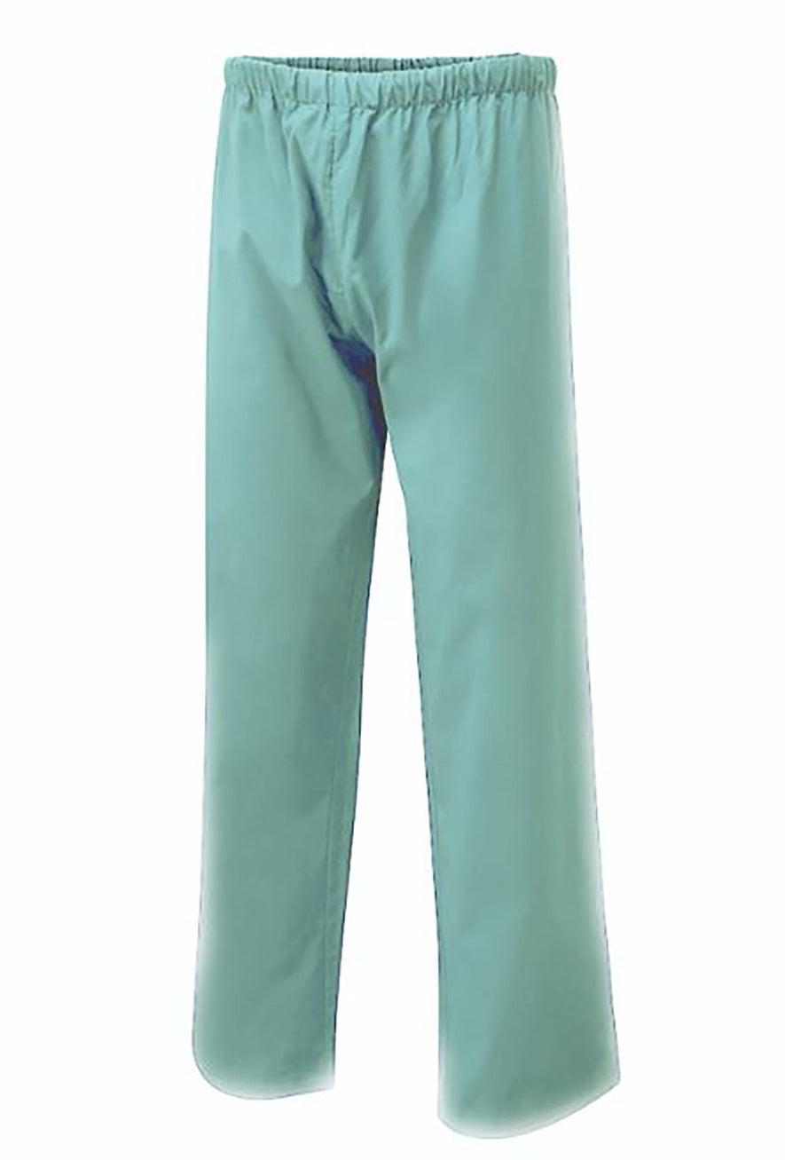 Uneek Clothing Scrub Trousers in aqua with elasticated waist.