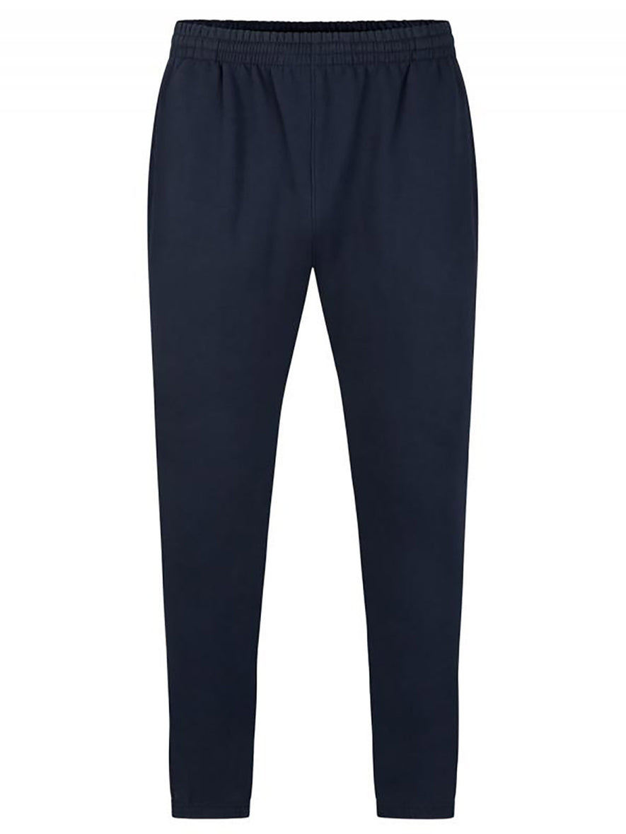 Uneek Clothing UX9 The UX Jogging Pants in navy with elasticated waist and ankles.