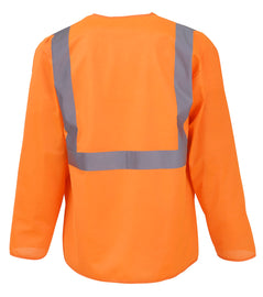 Hi-vis executive long sleeve waistcoat (HVJ800)