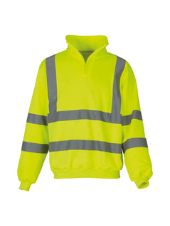 Hi-vis ¼ zip sweatshirt (HVK06)