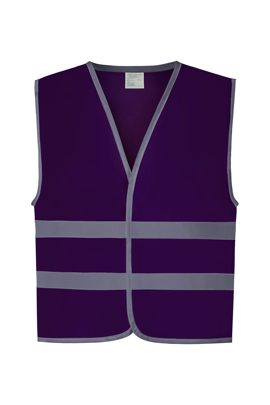 Hi-vis reflective border kids waistcoat (HVW102CH)