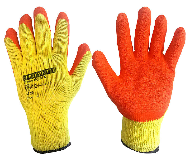 Supreme TTF EQ Latex Orange Grip And Grab Gloves
