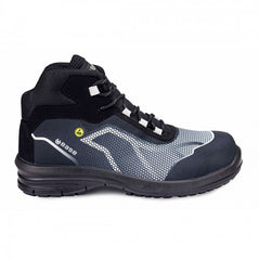 Black And Grey Base Oren Top ESD Safety Boot with a protective toe, Scuff cap and contrast on the side of the Boot.