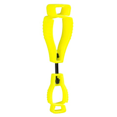 Yellow Portwest metal free glove clip. Glove clips come in packs of 40.