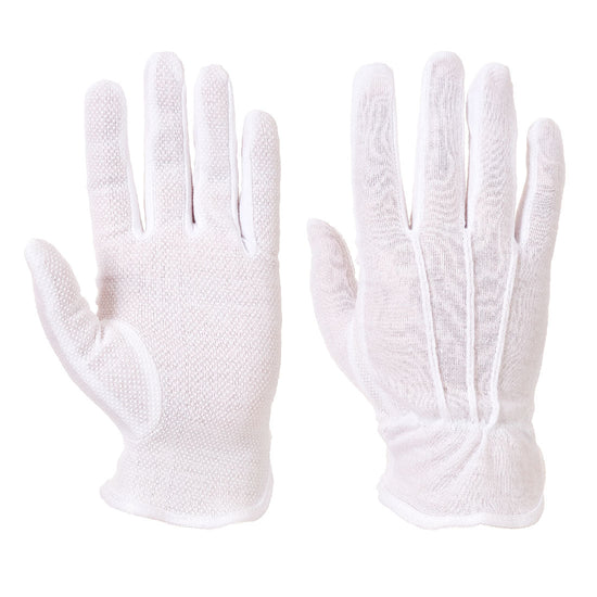 White Portwest micro dot general handling glove.