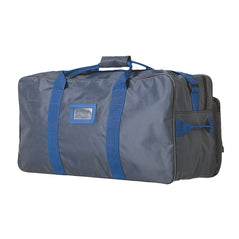 Navy holdall bag. Bas has zip fasten easy carry handle and I.D. badge holder.