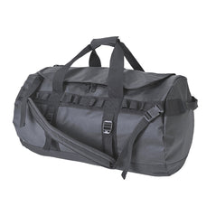 Black Portwest waterproof hold all 70L bag from portwest. Bag has black straps and zip pocket tighten.