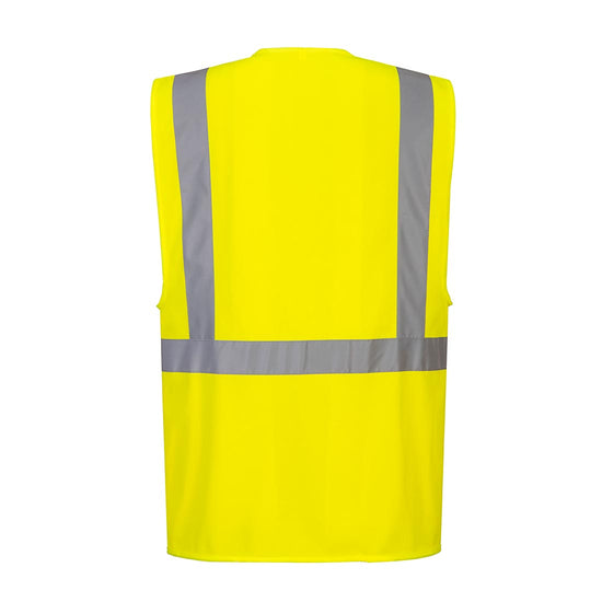 Yellow Hi-Vis Executive Vest With Tablet Pocket