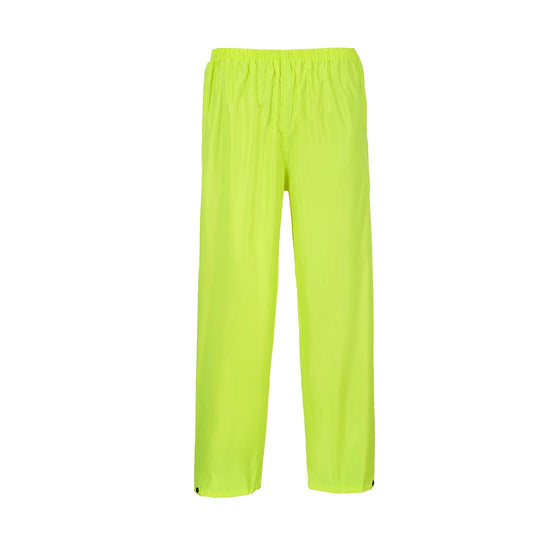 Essentials rainsuit in yellow with front zip and elasticated cuffs