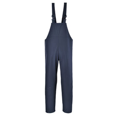 Navy Portwest Sealtex classic Bib and Brace. Bib and brace has navy braces and side pockets.