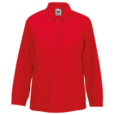 Kids long sleeve 65/35 polo