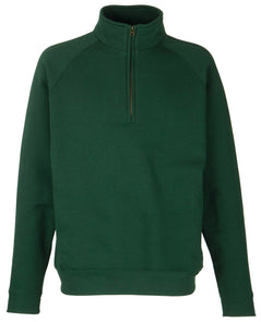 Premium 70/30 zip-neck sweatshirt