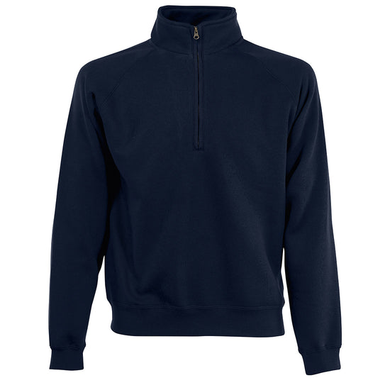 Premium 70/30 zip-neck sweatshirt