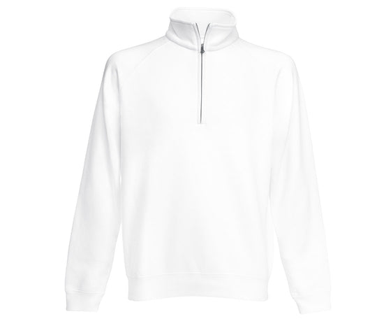 Premium 70/30 zip-neck sweatshirt