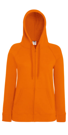 Women's lightweight hooded sweatshirt jacket