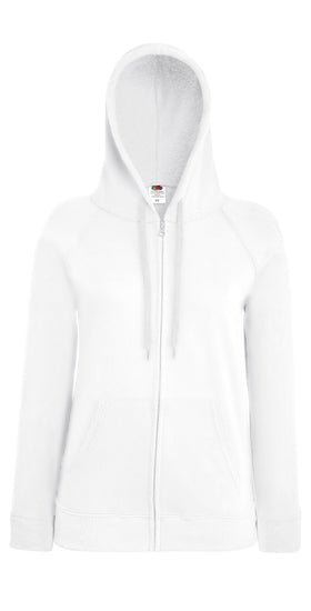 Women's lightweight hooded sweatshirt jacket