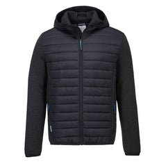 Grey Marl KX3 Baffle jacket, Jacket has a hood and padded feel on the body.
