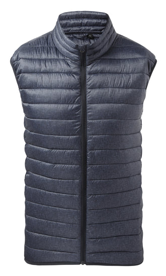 Melange padded gilet