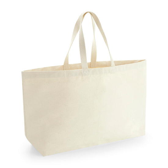 Oversized canvas tote bag