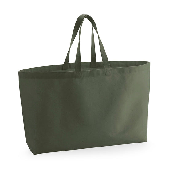 Oversized canvas tote bag