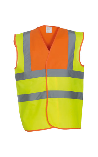 Hi-vis 2-band-and-braces waistcoat (HVW100)