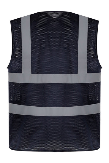 Top cool open mesh 2-band-and-braces waistcoat (HVW120)