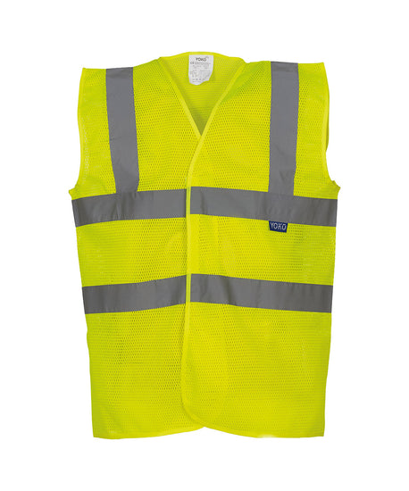 Top cool open mesh 2-band-and-braces waistcoat (HVW120)