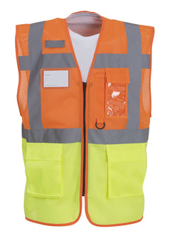 Hi-vis top cool open-mesh executive waistcoat (HVW820)