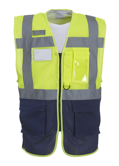 Hi-vis top cool open-mesh executive waistcoat (HVW820)