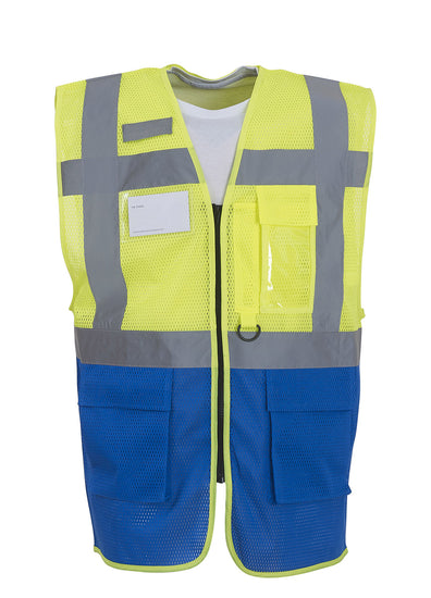 Hi-vis top cool open-mesh executive waistcoat (HVW820)