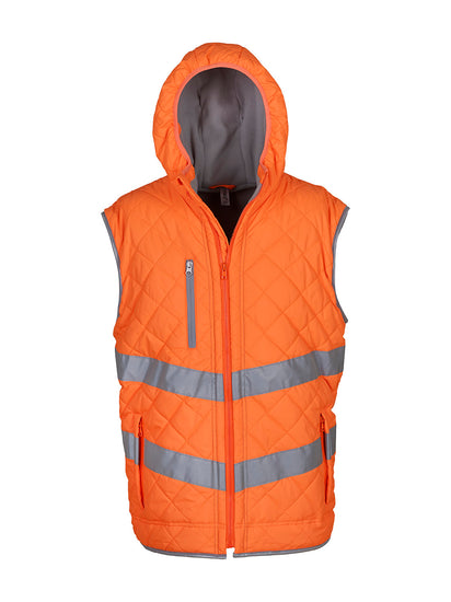 Hi-vis Kensington hooded gilet (HV007)