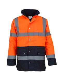 Hi-vis two-tone motorway jacket (HVP302)