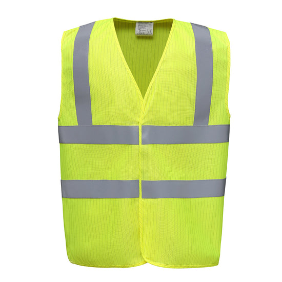 Hi-vis flame-retardant anti-static waistcoat (HVW100ASFR)