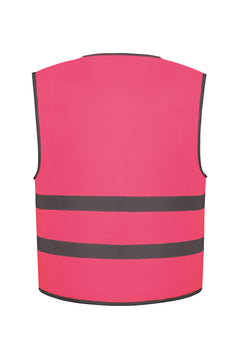 Hi-vis reflective border kids waistcoat (HVW102CH)