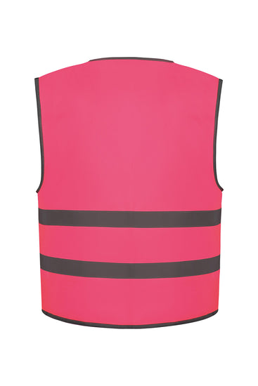 Hi-vis reflective border kids waistcoat (HVW102CH)