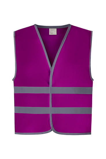 Hi-vis reflective border kids waistcoat (HVW102CH)